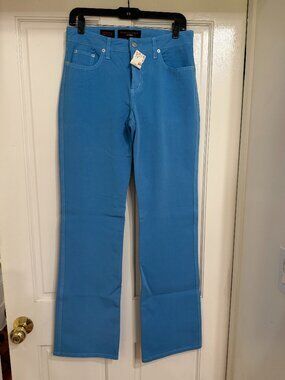NWT $150 Fabrizio Gianni Soft Stretch Jeans Colbalt Blue sz 6
